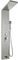 Cueffer Panel de Ducha de Acero Inoxidable Columna de Hidromasaje 5 en 1 Columna de Hidromasaje para Hogar Hotel (Separado, Plata cepillada)