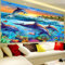 Nicole Knupfer 5D DIY Diamond Painting Kits Full Diamond,Unterwasserwelt Delfin Stickerei Crystal Strass Cross Stitch Diamant Malerei für Wohnzimmer Dekoration (100x40cm)