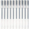 MUJI gel ballpoint pen cap type 10-piece set, 0.5mm nib size, blue / black,4550182902259