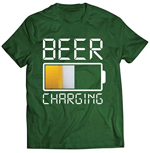 lepni.me T-Shirt pour Hommes Chargement de bière, Citations drôles, Bar Humour pour Les Amoureux de la bière (L Bouteille Vert Multicolore)