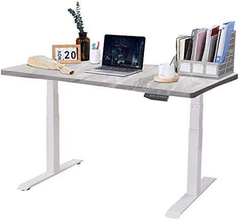 FLEXISPOT Elektrisch höhenverstellbarer Schreibtisch | 3 Fach 2 Motor | Ergonomischer Steh-Sitz Tisch mit Memory Funktion | Beugt Rückenschmerzen vor & Macht produktiver