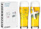 Ritzenhoff 3781002 Trinkglas universal 600 ml – Serie Brauchzeit Nr. 2 – 2 Stk. mit abgestimmtem Motiv – Made in Germany