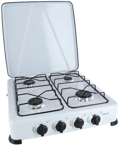 COCINA GAS ESMALTADA BLANCA 4 FUEGOS