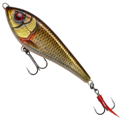 Savage Gear Deviator Swim - Jerkbait, Color: Dirty Roach, Size/Weight/Swimming Behavior: 10.5cm / 35g / slow sinking