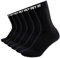 PASTE ® 3 Paar Performance Fußball Socken Schwarz (Gr. 45-47) - Fussball-Socken für Damen & Herren - Anti-Rutsch Fußballsocken - Sport-Socken atmungsaktiv - Football Grip Socks für Männer & Frauen