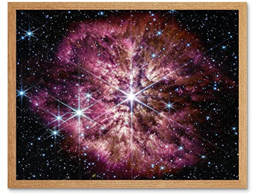 Artery8 NASA James Webb Telescope Prelude to Supernova Art Print Framed Poster Wall Decor 12x16 inch