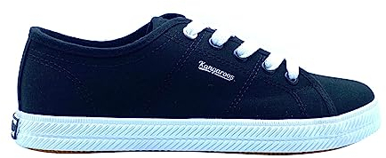 KangaROOS Damen K-VW Avril Sneaker, Jet Black/White, 40 EU