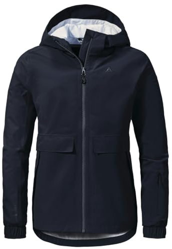 Schöffel Damen Jacket Lausanne L Regen, Navy Blazer, 46 EU