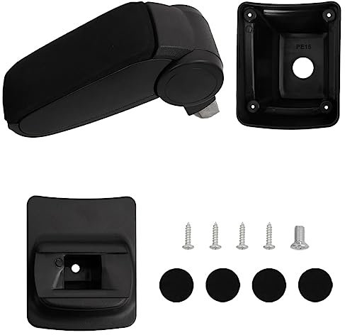 vidaXL Reposabrazos para coche ABS negro 13x33x(31-48) cm