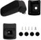 vidaXL Reposabrazos para coche ABS negro 13x33x(31-48) cm