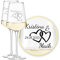 LALALO Leonardo Hochzeit Weingläser Geschenk-Set (2 St.) mit Gravur, Serie Puccini, Brautpaar Präsent zum Hochzeitstag – Weinglas personalisiert als Hochzeitsgeschenk