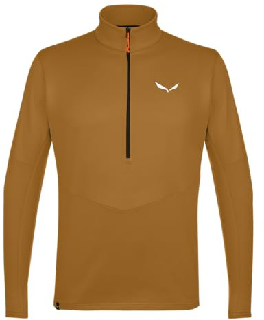 Salewa Puez Polarlite Half Zip Fleece Men, Brown, XXL
