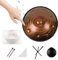 Handpan Trommel, 55 cm/21,6 Zoll Edelstahl Handpan Trommeln für Erwachsene und Kinder, Handpan Trommelinstrument mit Handtrommelständer und Tasche 9-Tones G