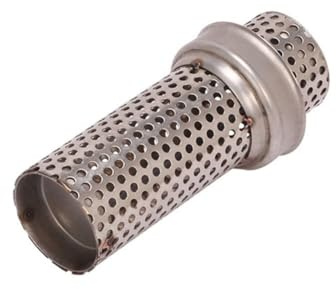 Slakerbe Universal Motorrad Auspuffrohr,DB Killer Schalldämpfer Edelstahl-Auspuff-Geräuschreduzierung Motorrad-Auspuffrohr Adapter Baffle Insert,kurz 51MM