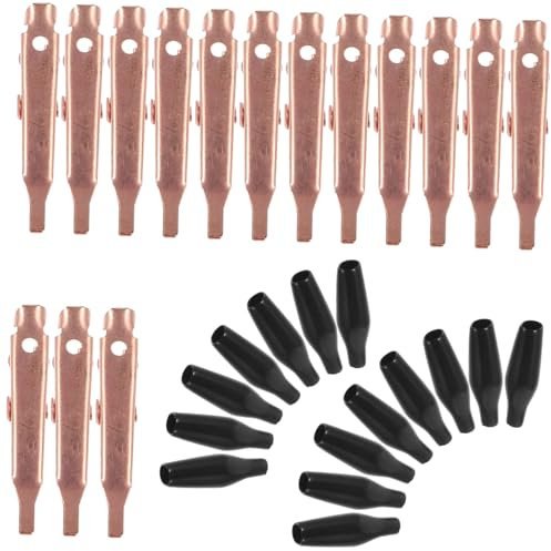 Hoement 30stücke Teiliges Aus Reinem Krokodilklemmen Zangen Ohne Zähne Für Bastelarbeiten Elektrik Und Laboranwendungen Für Löt Und Malarbeiten