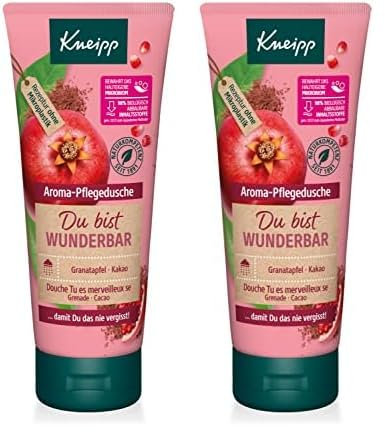 Kneipp Aroma-Pflegedusche, Granatapfel & Kakao, 200 ml (Packung mit 2)