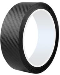 1 Roll 3D Black Vinyl Wrap 5cm*3m Carbon Fiber Vinyl Wrap Self Adhesive Film Tape for for Car Door