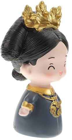 Tortenaufsatz mit Chinesischer Königinfigur aus Polymer Clay, 1 Stück | Tortendekoration, Cartoon Figur für Geburtstagstorten, Weihnachts und Ladendekoration