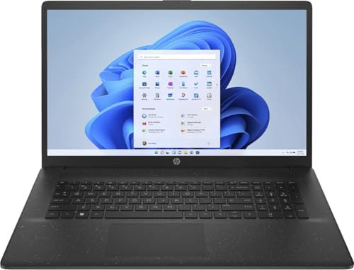 HP (17,3 Zoll FullHD Notebook (AMD Ryzen5 7520U 8-Thread 3.80 GHz, 8 GB DDR5, 512 GB SSD, Radeon 610M Grafik 4GB, HDMI, Webcam, Bluetooth, USB 3.0, WLAN, Windows 11 Prof., MS Office) - 7934