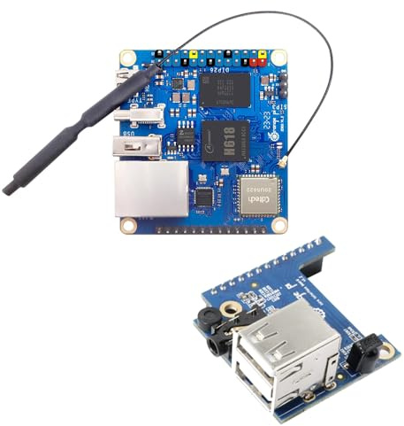 Orange Pi zero3 4 GB Ram Allwinner H618 LPDDR4 Quad-Core Cortex-A53 Board unterstützt 4K Display WiFi Bluetooth (SingleBoard + Erweiterungsplatine)