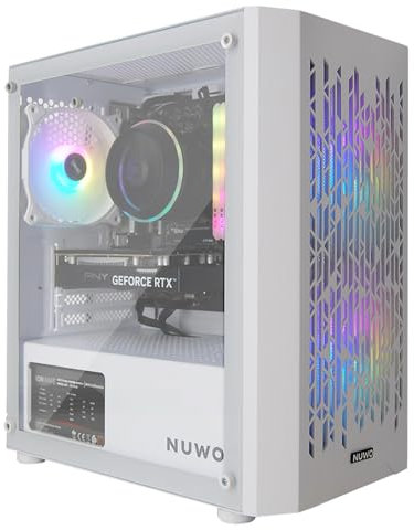 eXtremeBit Gaming PC Gaming Computer zusammengebaut, Prozessor Core i7-12700F, Grafikkarte RTX 3050 6 GB GDDR6, 32 GB RAM, 1 TB SSD, Win 11 Pro - Weiß