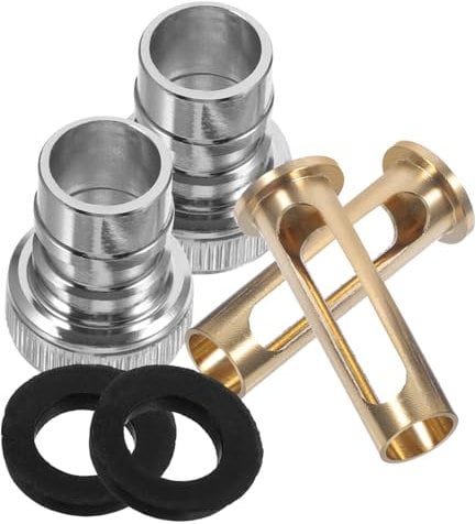 Operitacx 2pcs Automatic Washer Water Stopper Quick-fit Attachment Snap Coupling Adapter Kit for Washing Machine Tap Connection Copper Electroplated Stop Valve