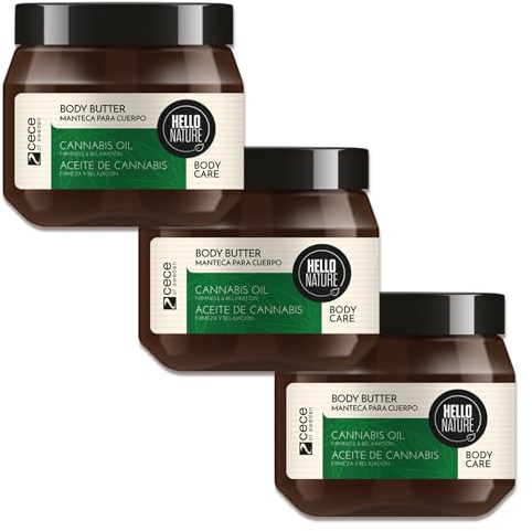 P-Beauty Naturkosmetik Körperbutter Body Butter mit Hanfsamenöl - für sehr trockene Haut mit Sheabutter & Kokosöl - vegane Pflegecreme ohne Parabene & Silikone - Körpercreme - Körperpflege (3x250ml)