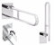 KS Handel 24 WANDSTÜTZGRIFF KLAPPGRIFF SILBER EDELSTAHL 60 cm STÜTZKLAPPGRIFF WANDGRIFF HALTEGRIFF 600 mm