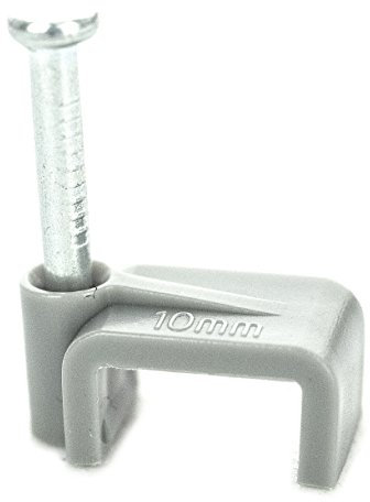 BG Electrical CCF2.5/50-BG Twin and Earth Cable Clips, Pack of 50, Grey, 2.5 mm