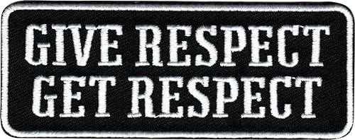 Titan One Europe - Give Respect Get Respect Biker Patch Motorrad Aufnäher Aufbügler
