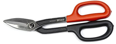 Crescent Wiss 10 Offset Pattern Tinner Snips - Heavy Duty Precision Cutting Tool for Home Improvement & Repair - WDF10O