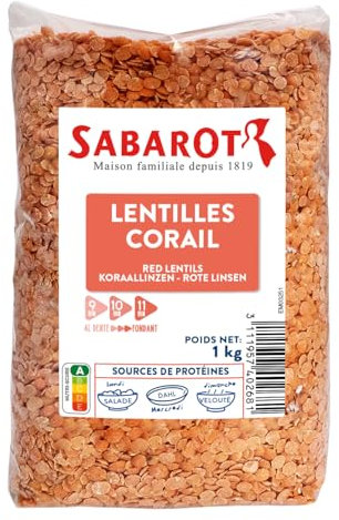 Lentilles corail - Sachet 1kg - Sabarot