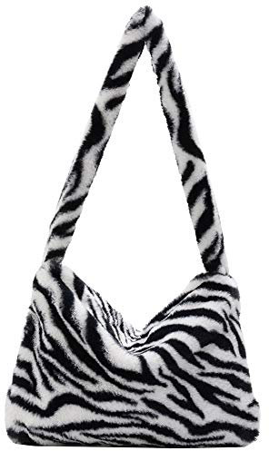 ARVLET Umhäntaschen, Plüsandtaschen, Handtaschen, nkupplunn, flauschi Handtaschen, ldböen unter n Armen, Umhäntaschen, süße Damenhandtaschen t nmuster, Handtaschen