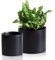 Nihow Blumentopf – 12,7 cm & 17,8 cm Keramik Übertopf Töpfe für Zimmerpflanzen – Kräuter/Schlangen/Sukkulenten/Orchideen Zylinder Pflanztopf – Mattschwarz (Set von 2) – Pflanzen Nicht enthalten