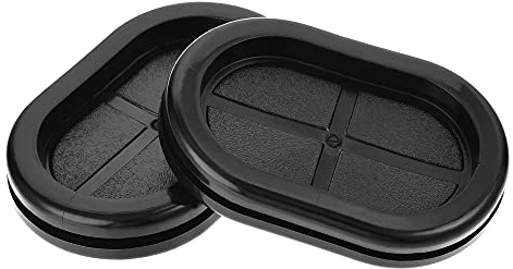 sourcing map 4 Stk. Gummitülle Oval Doppelseitige Befestigung Größe 40x25 mm für Drahtschutz