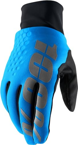 100% Hydromatic Brisker Motocross- und Schneemobil-Handschuhe für kaltes Wetter, warme und leichte Handschuhe für Motocross und Radfahren, Blau, Größe L