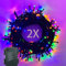 Lichterkette Batterie 2stk 50LEDs 5m LED Lichterkette Außen und Innen mit Timer, 8 Modi Lichterketten Batteriebetrieben für Weihnachten, Garten, Partys, Grünes Kabel Wasserdichte, Bunt