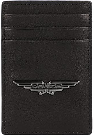 Police PT150-08536 Porte-Cartes de crédit en Cuir 7 cm avec Pince à Billets