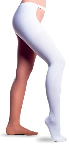 Linphelle Calza Monocollant Antitrombo Medicale a Compressione Graduata, Gamba Destra, Calza Elastiche Antiembolismo per Degenza, Taglia 4