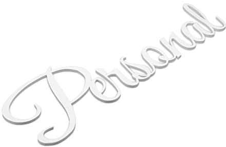 Personal Türschild Schriftzug Firma Name Wandschild Selbstklebend Weiß
