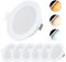 YJY LIGHT LED Einbaustrahler 230V Einbauspots 5W 500lm IP54 Bad Spot 70-90mm Lochmaß Deckenstrahler 3000/4000/6000K Einbauleuchten für Wohnzimmer Badezimmer Schlafzimmer (6 Stück)