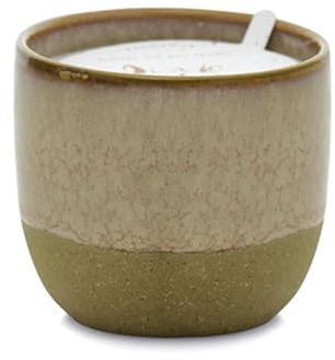 Paddywax Scented Candles Premium Kin Range Candle in Reusable Glazed Ceramic Pot, 170g, Pink Opal + Persimmon