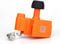 Generatore elettrico per bicicletta, dinamo per bici con doppia interfaccia USB, caricatore per smart phone/power bank, fotocamera sportiva e altre apparecchiature elettroniche (arancione)