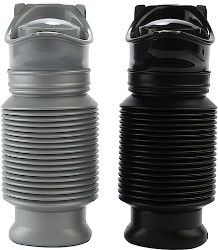 Lpluziyyds Skalierbares Notfall-Urinal, 2 Stück, 750 ml, tragbare Toilette für Auto, tragbare Mini-Outdoor-Camping, Reisen, schrumpfbar, persönliche mobile Toilette, Urinierflasche für Kinder und