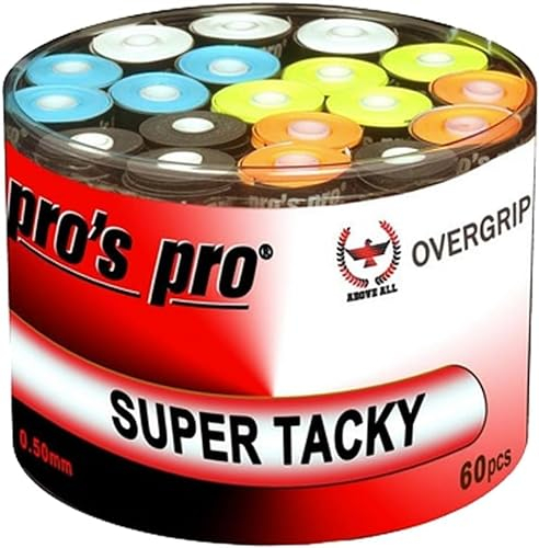Generisch 60 Overgrip Super Tacky Tape Plus Tennis Pros Pro Griffband bunt