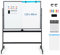 GOPLUS Magnetisches Whiteboard Mit Ständer, Doppelseitig Mit Zubehör Set, Trocken Abwischbar, Mobil Und Höhenverstellbar, Für Schule, Büro, Zuhause (120 x 90cm, Schwarz)