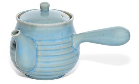 MAOCI Kyusu Théière bleue 500 ml – Théière Accessoire Thé avec poignée latérale