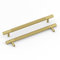 LONTAN 10 Pack Gold Kitchen Handles 160mm Hole Centers Sandy Gold Cupboard Handles Knurled Cabinet Pulls