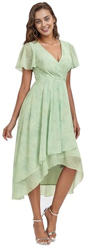 Ever-Pretty Eg02084tr18-p Robe de Cocktail, Rose, Vert Clair, 50 Femmes