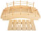 Pont en Arc en Bois Plateau De Service De Bateau À Sushi Assiettes De Service À Sushi Sashimi Plateau À Sushi Japonais Assiette D'apéritif pour Cuisine À Domicile Restaurant